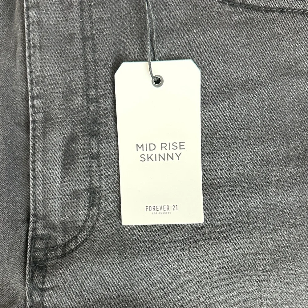 Forever 21 mid rise skinny Black Jeans size 29 BNWT - Picture 7 of 11